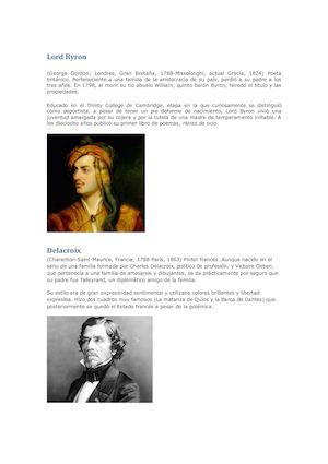 Lord Byron Y Delacroix