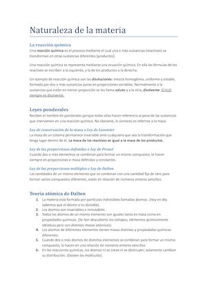 Naturaleza De La Materia