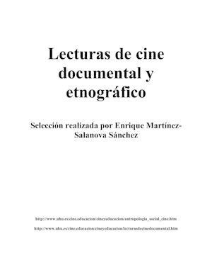 Cine Documental Y Etnográfico