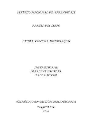 Partes Del Libro