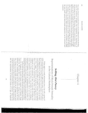 Bell Hooks Selling Hot Pussy