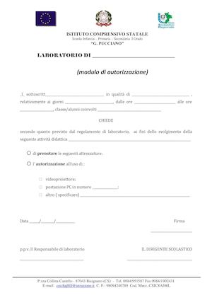 Modello Autorizzazione