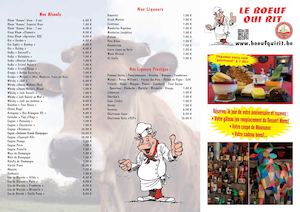 Au Boeuf qui rit - Ville Pommeroeul | Carte Dessert