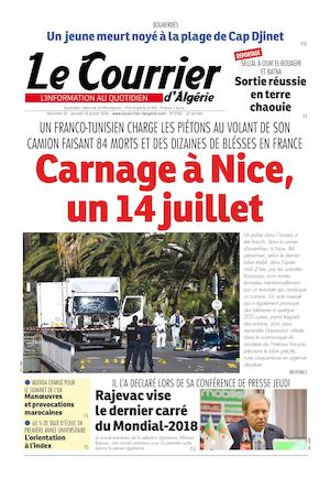 Le Courrier D'Algérie Du Samedi 16 Juillet 2016