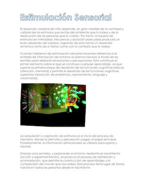 Estimulacion Sensorial