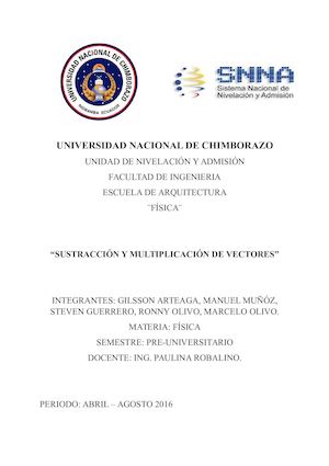 EJERCICIOS RESUELTOS Y PROPUESTOS DE SUSTRACCIÓN Y MULTIPLICACIÓN DE VECTORES.