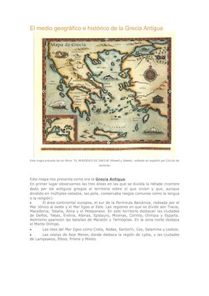 El Medio Geográfico E Histórico De La Grecia Antigua