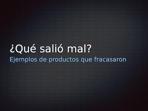 Fracasos de productos