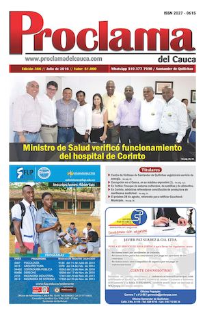 Edición No 366 Proclama Del Cauca Julio De 2016 Primera Parte