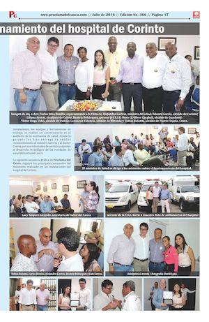 Edición No 366 - Proclama del Cauca - Julio de 2016 - Segunda Parte