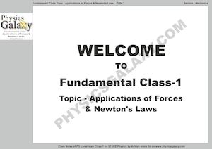 Fundamental Class - 1 By Ashish Arora Notes