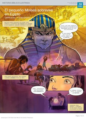 El pequeño Moisés sobrevive en Egipto