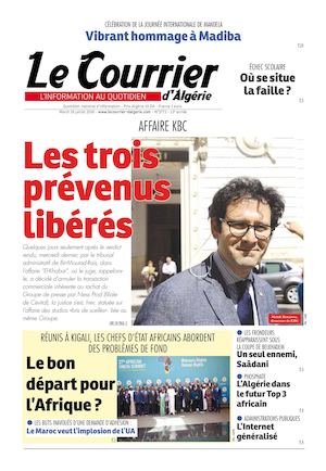Le Courrier D'Algérie Du Mardi 19 Juillet 2016