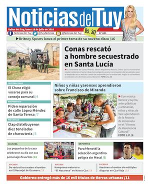 Noticias Del Tuy Edición Impresa 18 De Julio