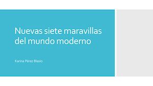 Nuevas Siete Maravillas Del Mundo Pdf