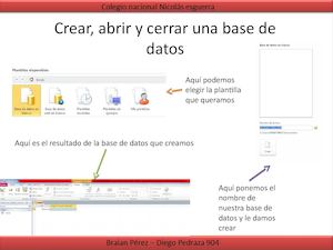 Crear, Abrir Y Cerrar Una Base De