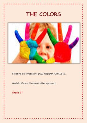 Lesson Plan Communicative Approach