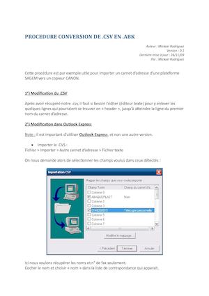 Procédure Conversion Csv Abk