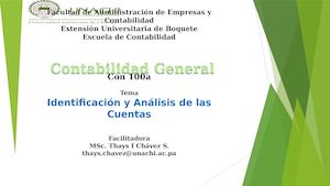 Identificación y Análisis de las Cuentas