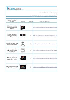 Adquisicion De Telones De Proyeccion Medellin Antioquia