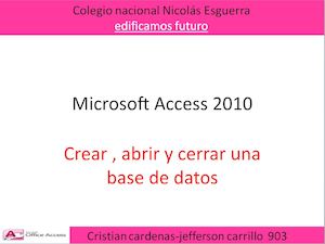 Microsoft Access 2010