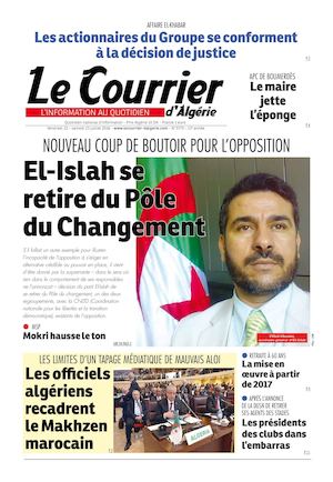Le Courrier D'Algérie Du Samedi 23 Juillet 2016