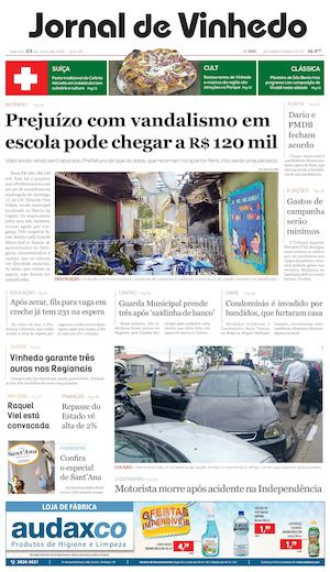 Jornal De Vinhedo Sabado 23 De Julho De 2016 Edic 1601 Ok