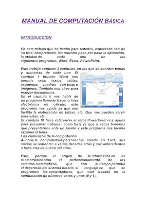 Manual De Computación Básica De Jayro