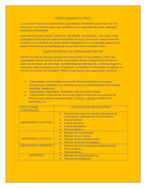 Condicionamiento Físico