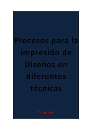 Modo De Impresion En Tecnicas De Diseño