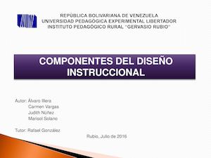 Componentes del Diseño Instruccional