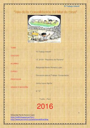 No Al Trabajo Infantil