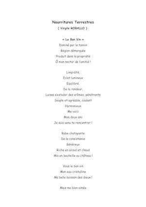 Nourritures Terrestres