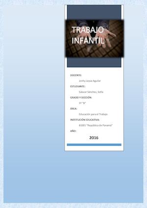 Trabajo Infantil Ept