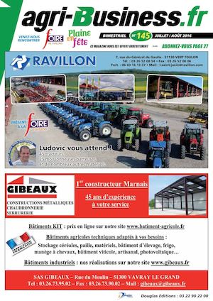AGRI BUSINESS N°145 - JUILLET/AOÛT 2016