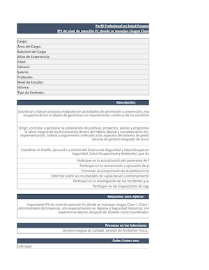 Cargo Profesional En Salud Ocupacional (1)