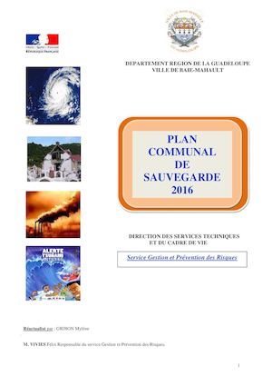 Plan communal de sauvegarde 2016