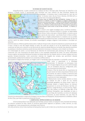 ÁSia Se Cronologia Geral Final Com Mapas úLtima Edição I