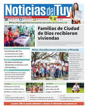 Noticias Del Tuy Edición Impresa 25 De Julio