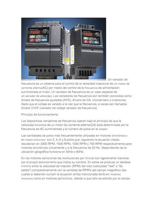 Variadores De Frecuencia