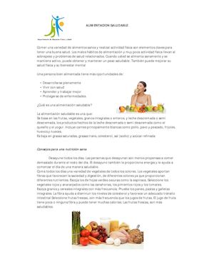 Alimentacion Saludable