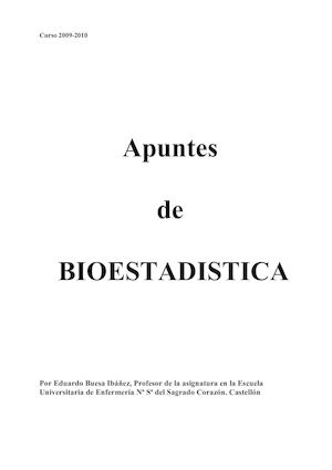 Apuntes De Bioestdistica