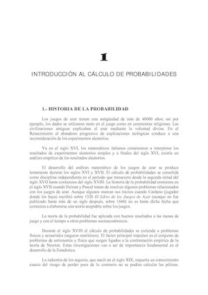 CALCULO DE PROBABILIDADES