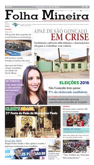 Jornal Folha Mineira 139ª Edição