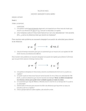 Taller De Fisica Octavo