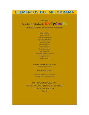 Elementos Del Melodrama