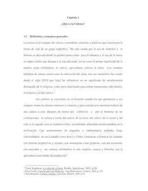 Que Es Cultura