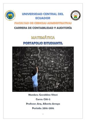 Portafolio De Matemática 2 Geraldine Viteri Benavides
