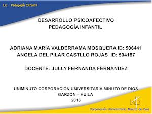 Desarrollo Psicoafectivo
