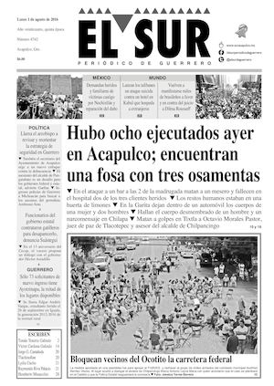 El Sur Lunes 01082016